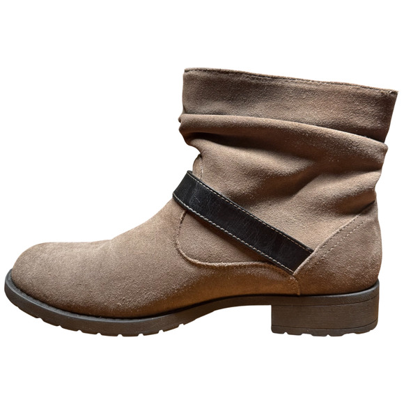 WHITE MOUNTAIN Nashville Women's 9 Brown Leather Boots Strap Buckle Casual - Picture 11 of 14